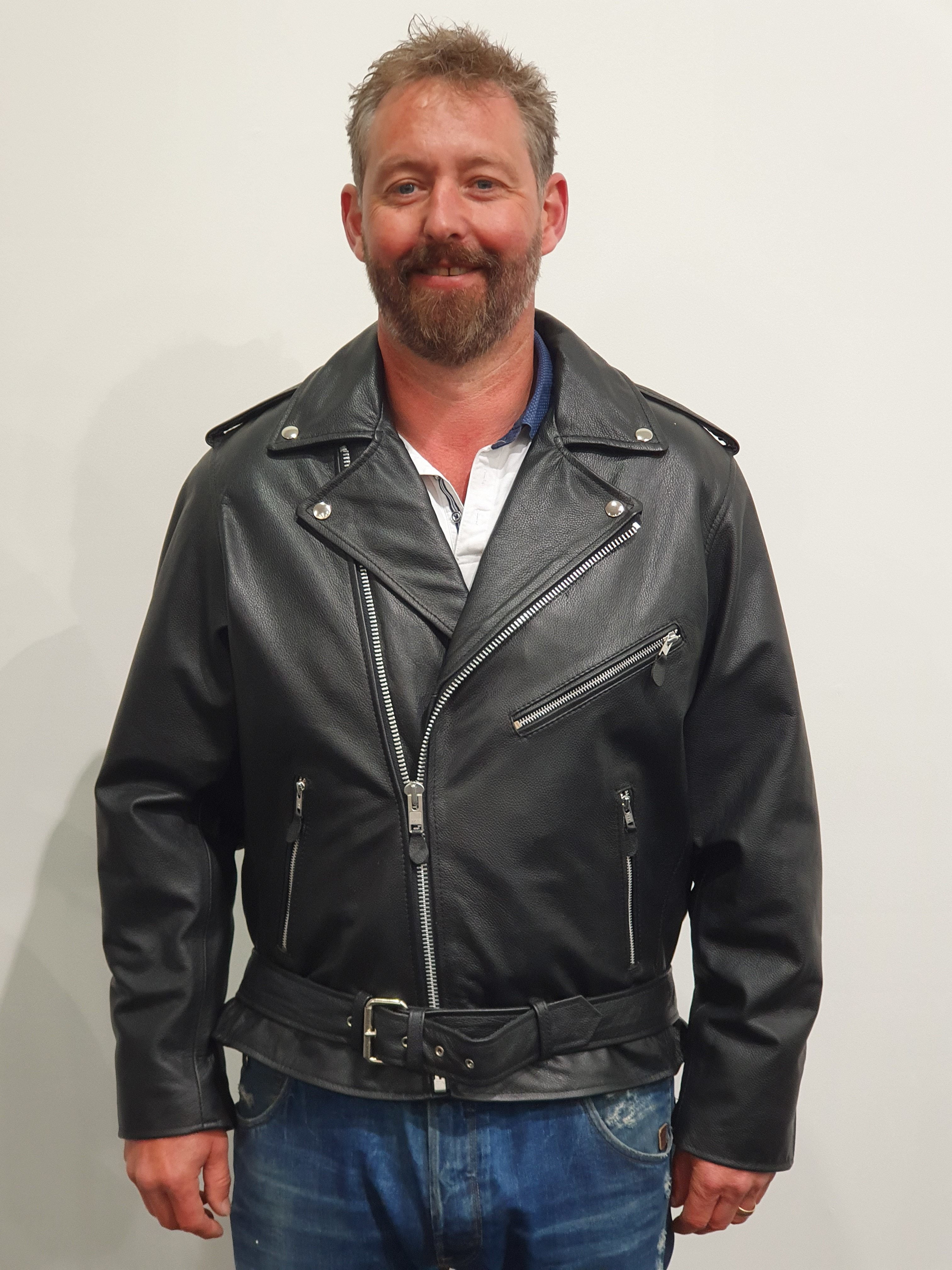 Motorcycle Leather Jacket - Bikers Jacket For Men in NZ